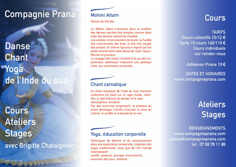 You are currently viewing Cours de danse Mohini Attam et Chant Carnatique à Rennes